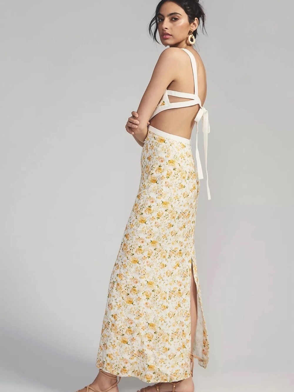 Alanna Floral Linen-Blend Maxi Dress by Significant Other